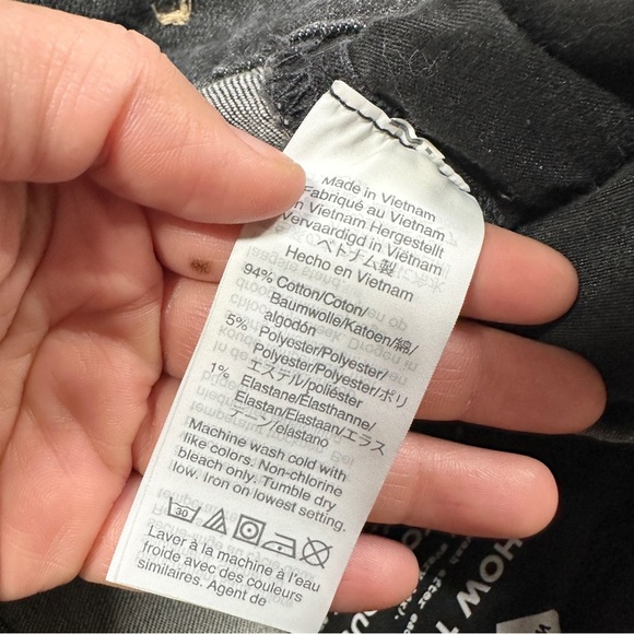 Madewell The Perfect Vintage Jean High Rise Tapered Leg in Sumner Wash Black 26 - Picture 12 of 16